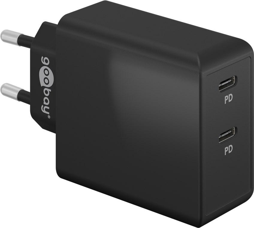 Double chargeur rapide Goobay USB-C PD (36 W)
