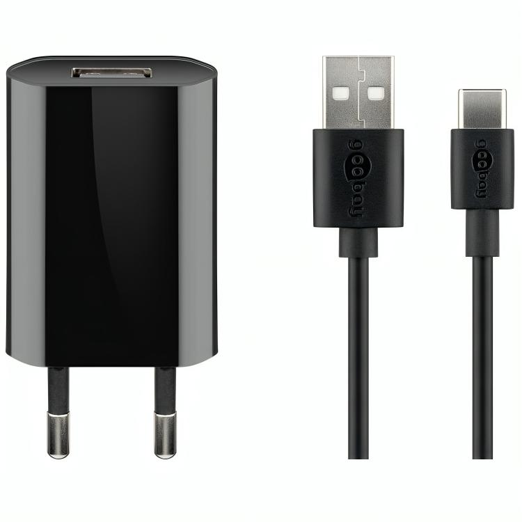 Chargeur USB-A + câble USB-A vers C
