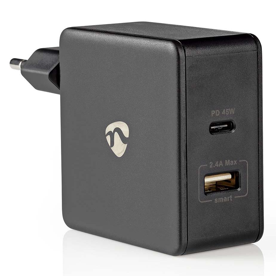 Chargeur Nedis USB C + A