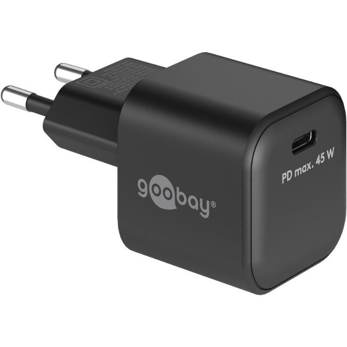 Goobay USB-C PD gan chargeur rapide nano (45 W)