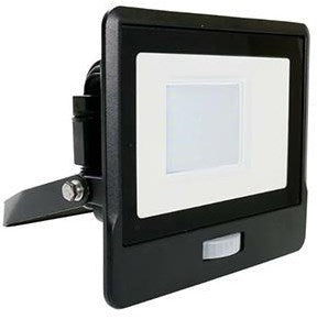Lampe de chantier LED V-tac | 30w | 3000k | IP65 | avec capteur | corps noir - 9335220