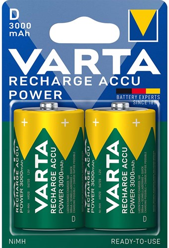 Batterie Varta d 3000ma blister 2 r2u