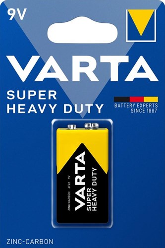 Varta Superlife 9v. Carbone de zinc. chaque. (Package suspendu)