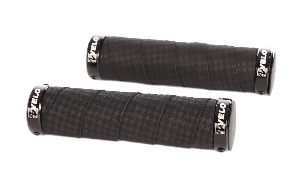 Poignée Velo visegrip alu kraton gel 129mm, noir