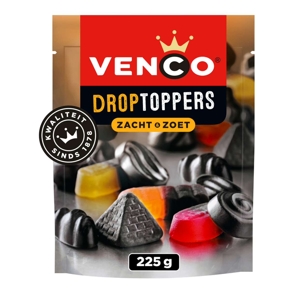 Venco toppers à la réglisse sachet sucré doux (10x 225gr)