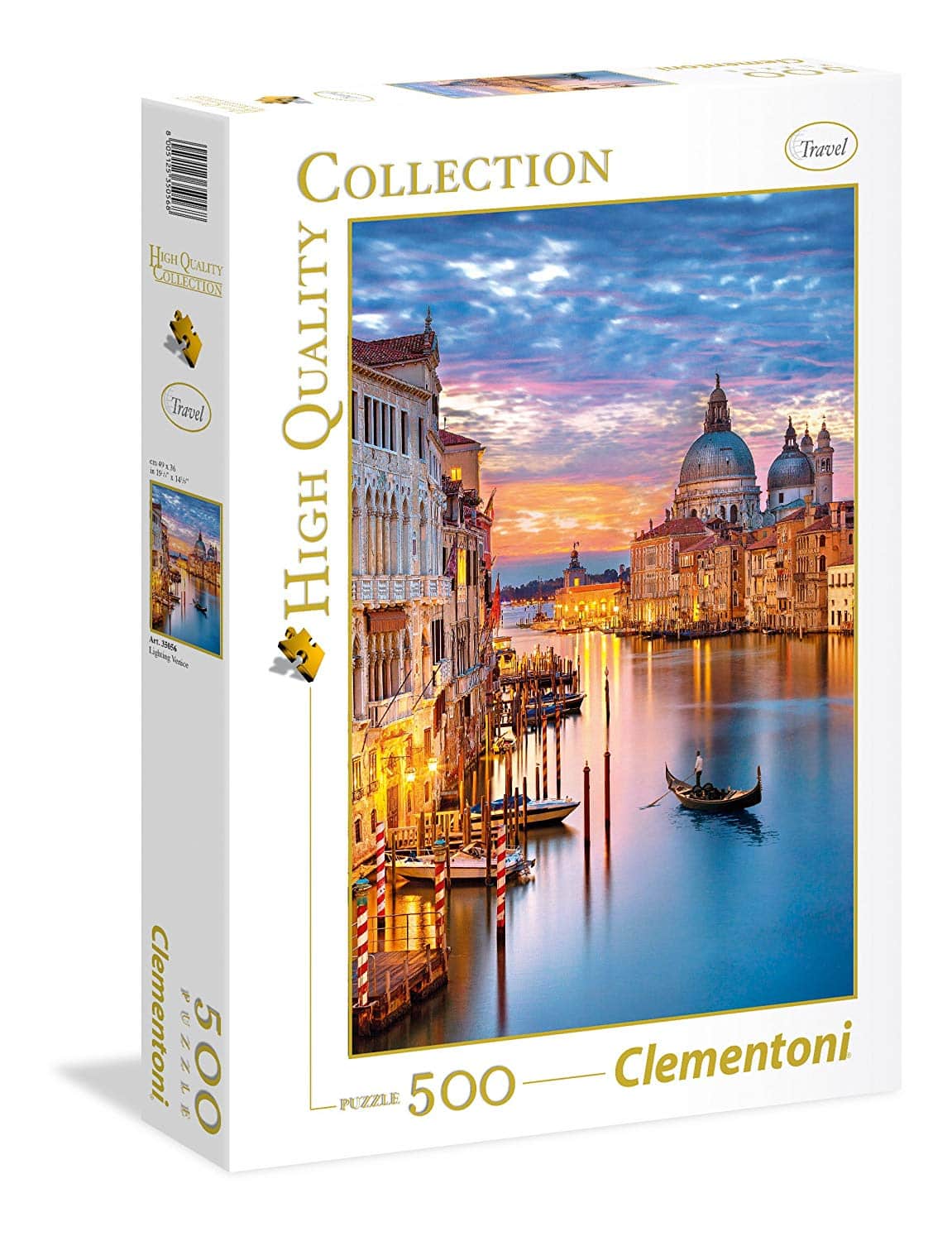 Puzzle Clementoni - coucher de soleil à Venise - 500 pièces