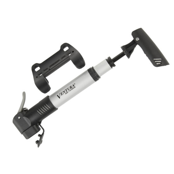 Pompe à vélo mini double télescopie pliable en T pliable