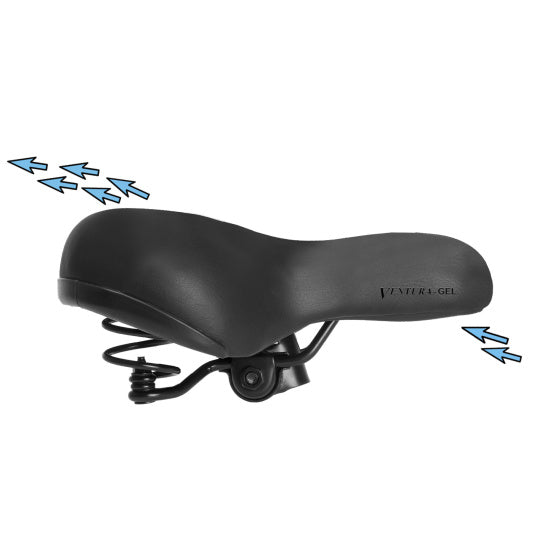 Ventura Gel Saddle O-Zone 255 x 210 mm noir