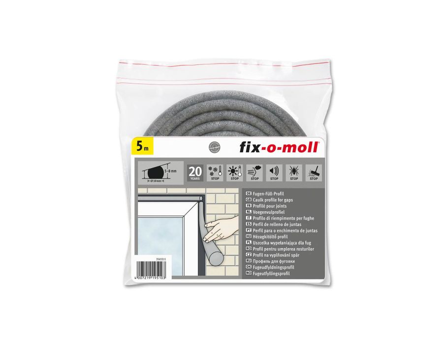 Profilé de remplissage de joints Fix-o-moll 10 mm - 5 mètres