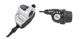 Poignée tournante Shimano Nexus 3 - - grip+clickbox (vrac)