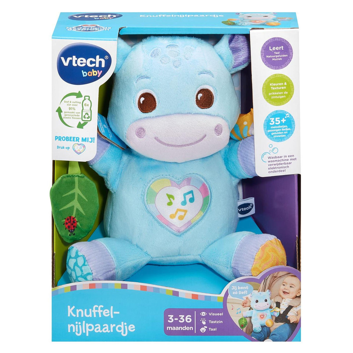 Vtech hippopotame en peluche