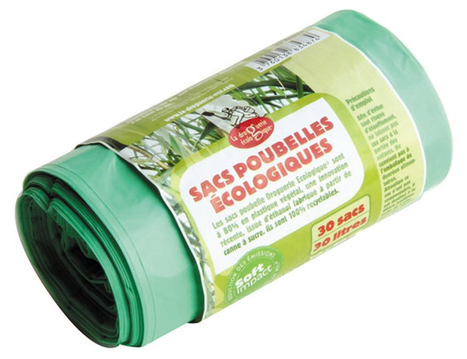 Sacs poubelle écologique La droguerie 30 litres - poubelle à pédale - 30 pcs