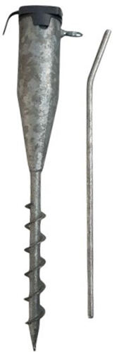 Prise de terre Waelbers + adaptateurs, bleu galvanisé (gv) (parasol) - 1 pièce(s) - 429701.99