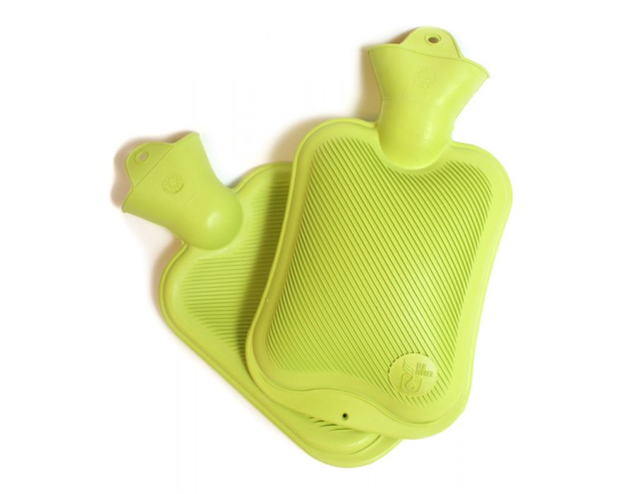Bouillotte en caoutchouc naturel vert équitable - fsc - 0,8 l