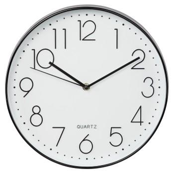 Hama horloge murale élégance ø 30 cm silencieuse noir et blanc
