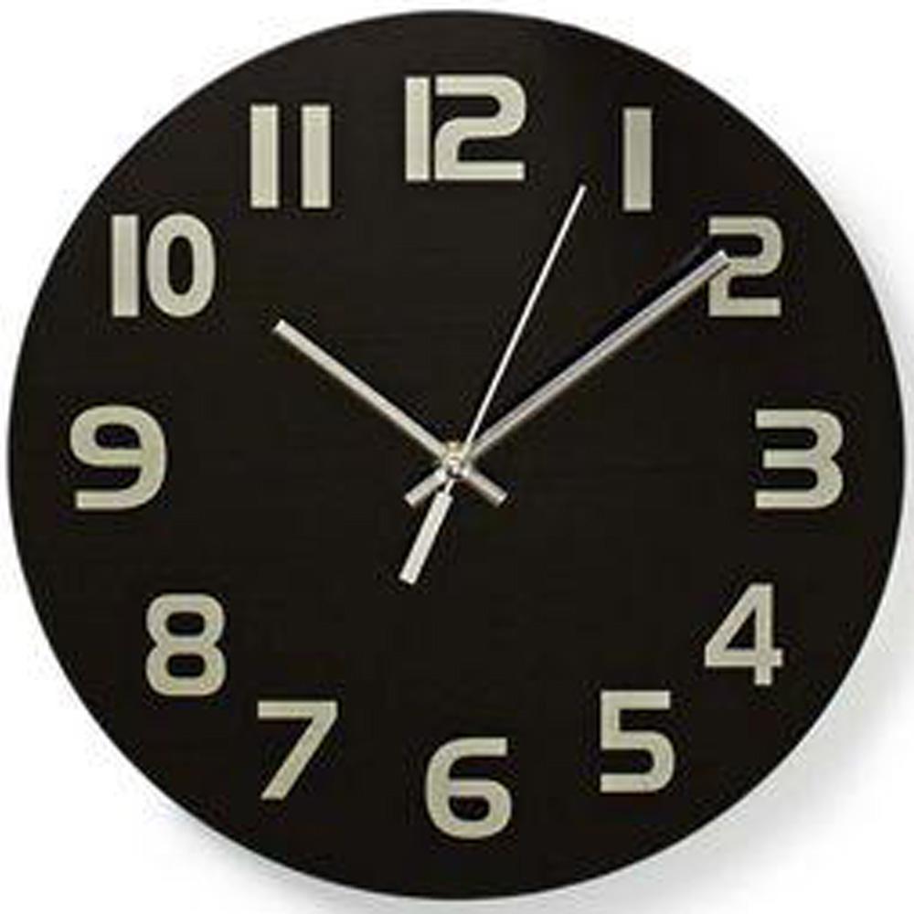 Horloge murale Nedis | 300 mm | verre | noir | 1 pièce - clwa006gl30bk clwa006gl30bk