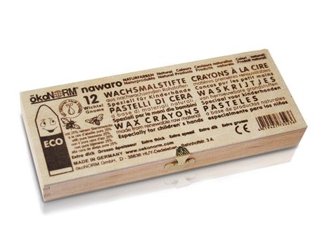 Crayons de cire Ökonorm - coffret cadeau - enfants - 12 pièces