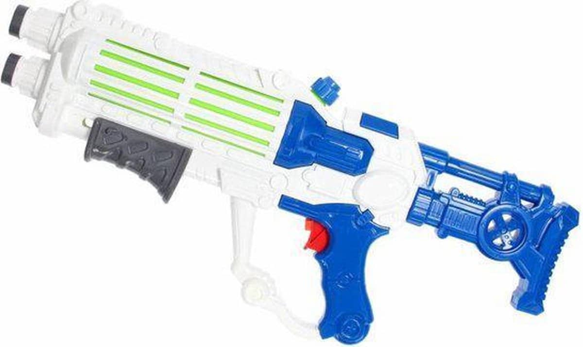 Grand pistolet à eau Jonotoys disponible en blanc ou vert