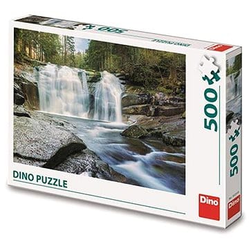 Puzzle Dinotoys - cascades de Mumlava en République tchèque - 500 pièces