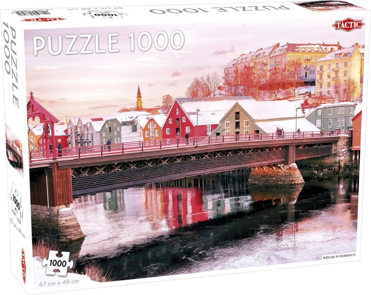 Puzzle tactique - Nidelva à Trondheim - 1000 pièces