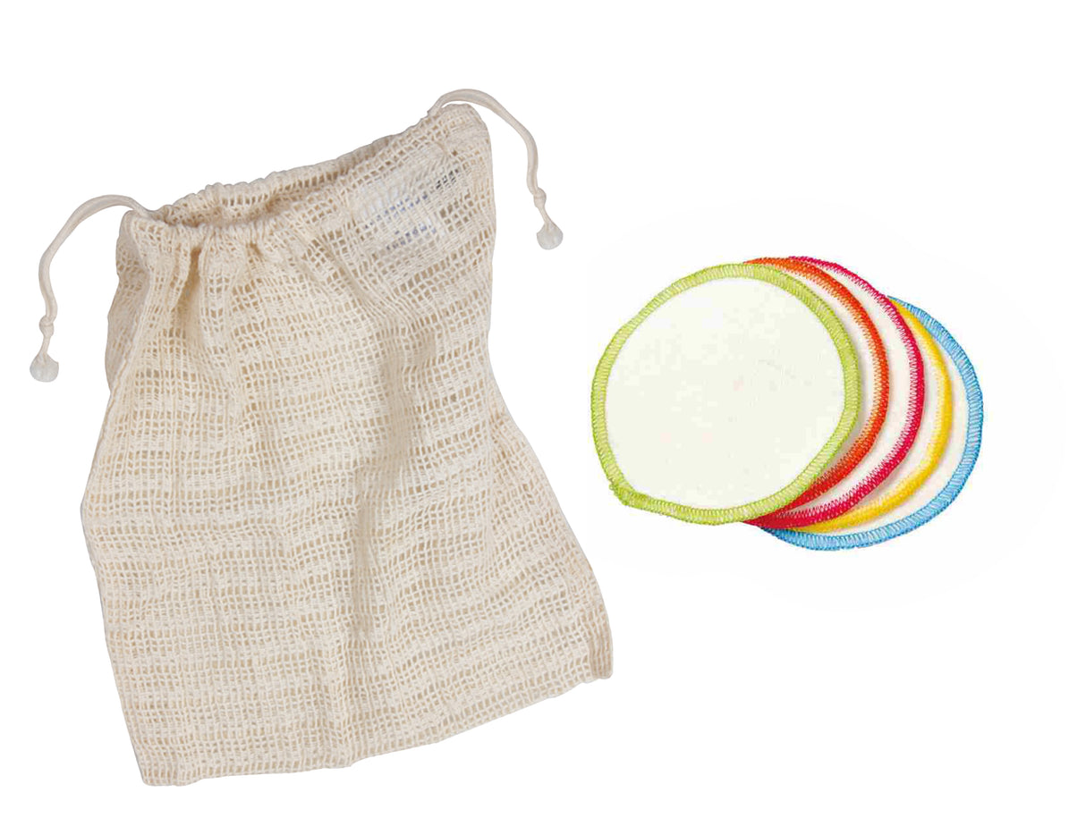 Disques démaquillants lavables Anae + sac à linge - 10 pcs