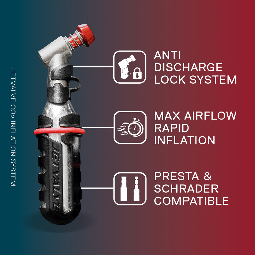 Bouteilles de CO2 à valve à jet Weldtite, 5 pièces