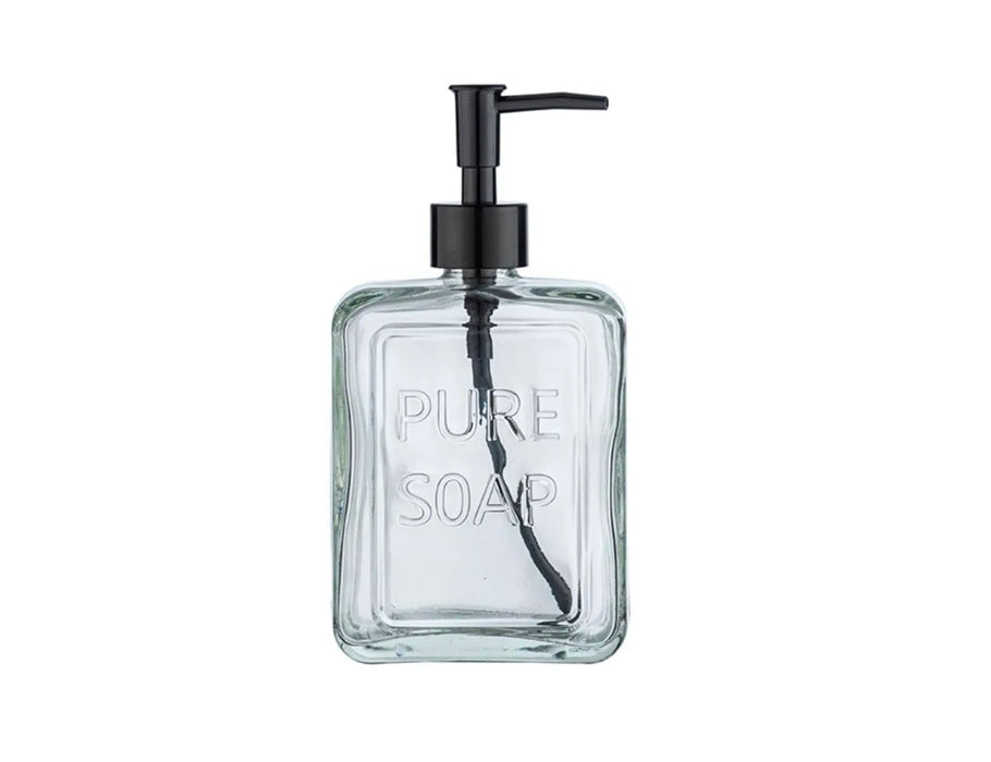 Pompe à savon Wenko - verre - transparent - 550 ml