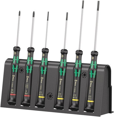 Wera 2035 6 a jeu de micro-tournevis + support, 6 pièces - 1 pièce(s) - 05118150001