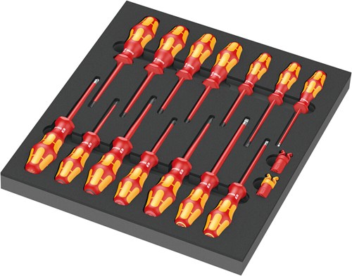 Insert moussant wera 9711 avec tournevis VDE