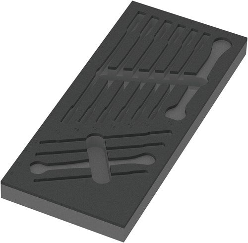 Wera 9830 insert en mousse pour 6000 joker set 1, sans outils, 172 x 30 x 392 mm - 05137330001