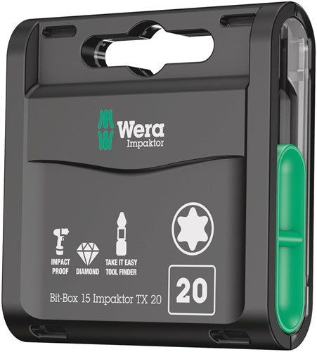 Imp wera bit box 15 actionneur tx 20, 15 pièces - 1 pièce(s) - 05057772001