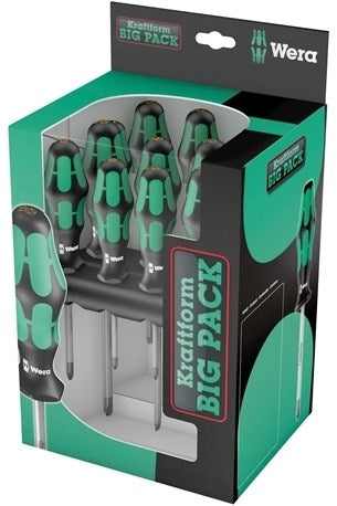 Tournevis Wera kraftform big pack 300 (noir vert, 14 pièces)