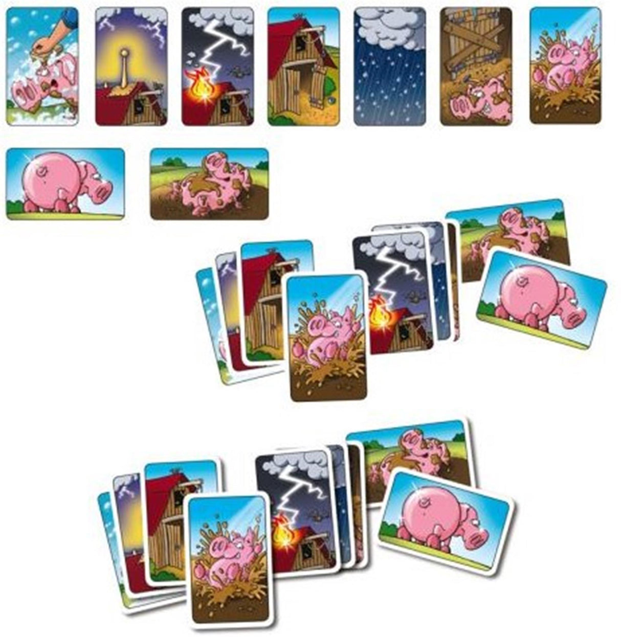 Jeux de gobelins blancs, cochons de boue