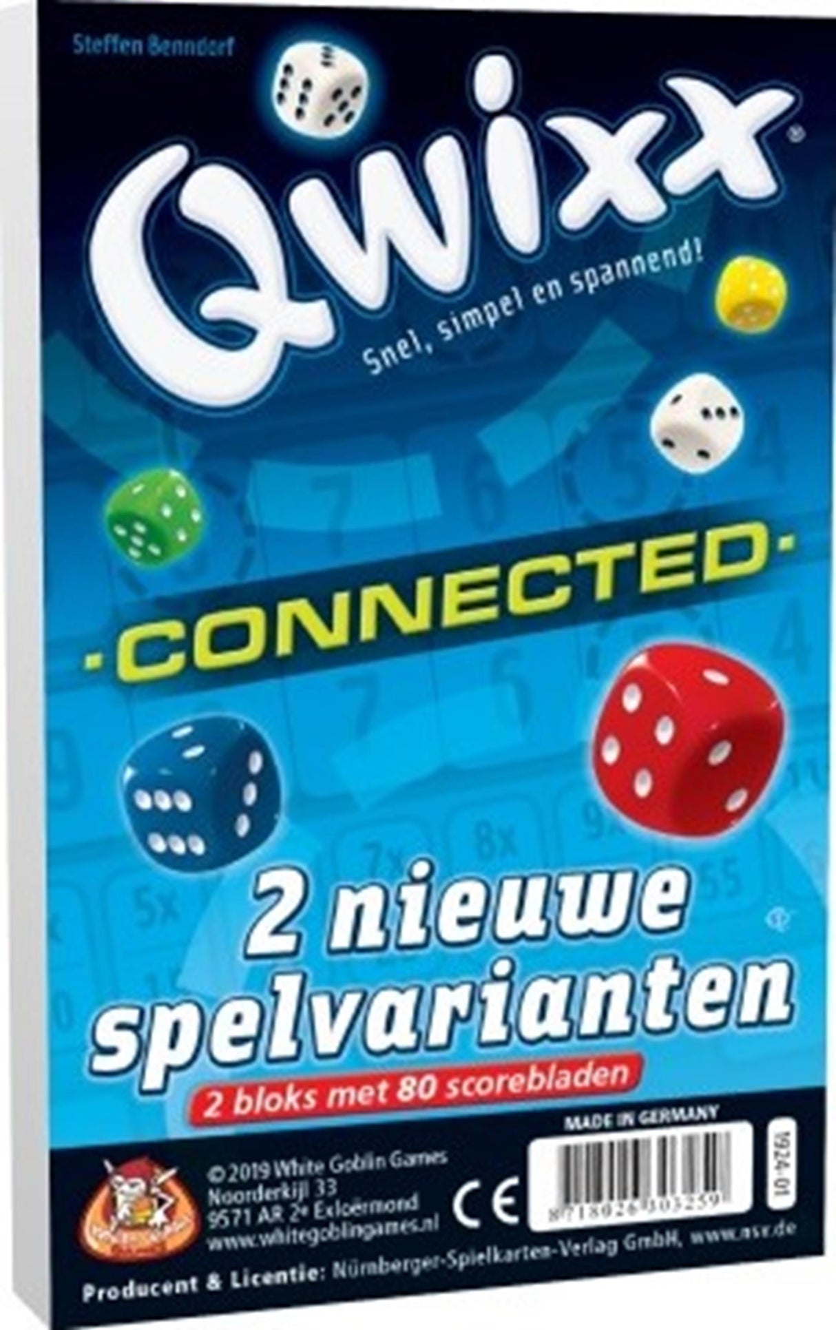 Extension qwixx des jeux White Goblin - connecté