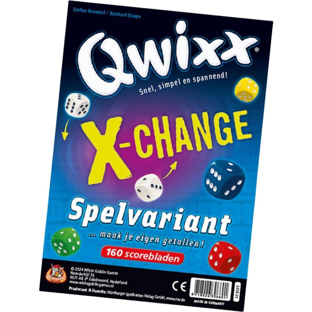 Jeux de gobelins blancs qwixx : x-change