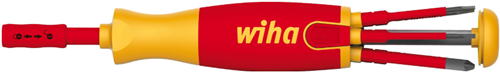 Tournevis à chargeur Wiha | 6 pièces | emplacement ph (+ -sl pzd) | VDE-isolé | 1 pièce - 38611 38611
