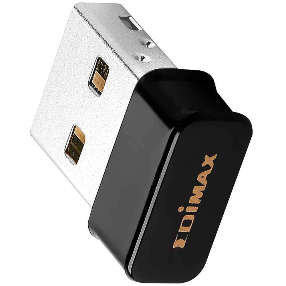 Edimax 2-en-1 N150 Wi-Fi Bluetooth 4.0 Adaptateur Nano USB 2,4 GHz Noir | 1 pièce - ew-7611ulb - ew-7611ulb