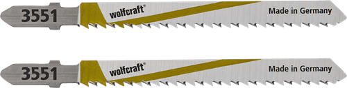 Lame de scie sauteuse Wolfcraft | hcs | l=100mm | t-schaft | 2 pièces - 3551000