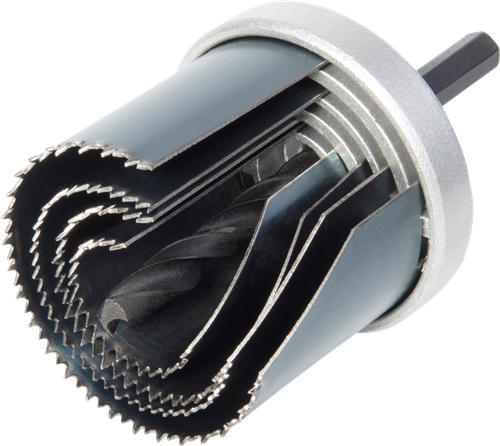 Ensemble de scies-cloches standard Wolfcraft | ø25, 35, 43, 53mm | 1 jeu - 8917000