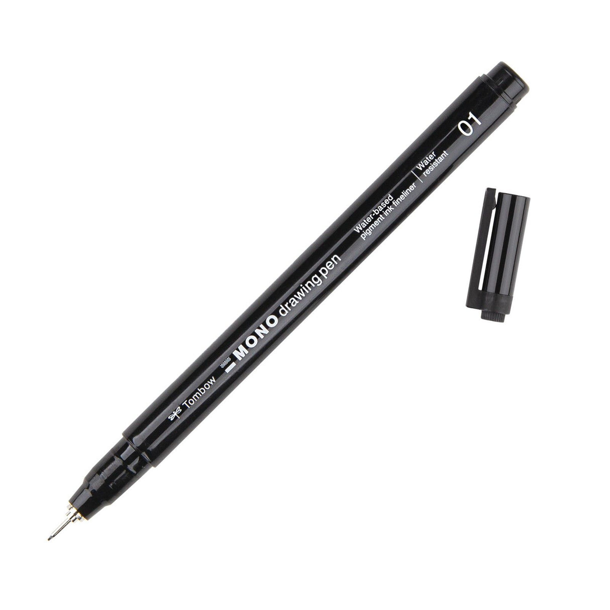 Tombow • stylo à dessin mono fineliner, largeur de trait 01 (env. 0,25 mm), noir
