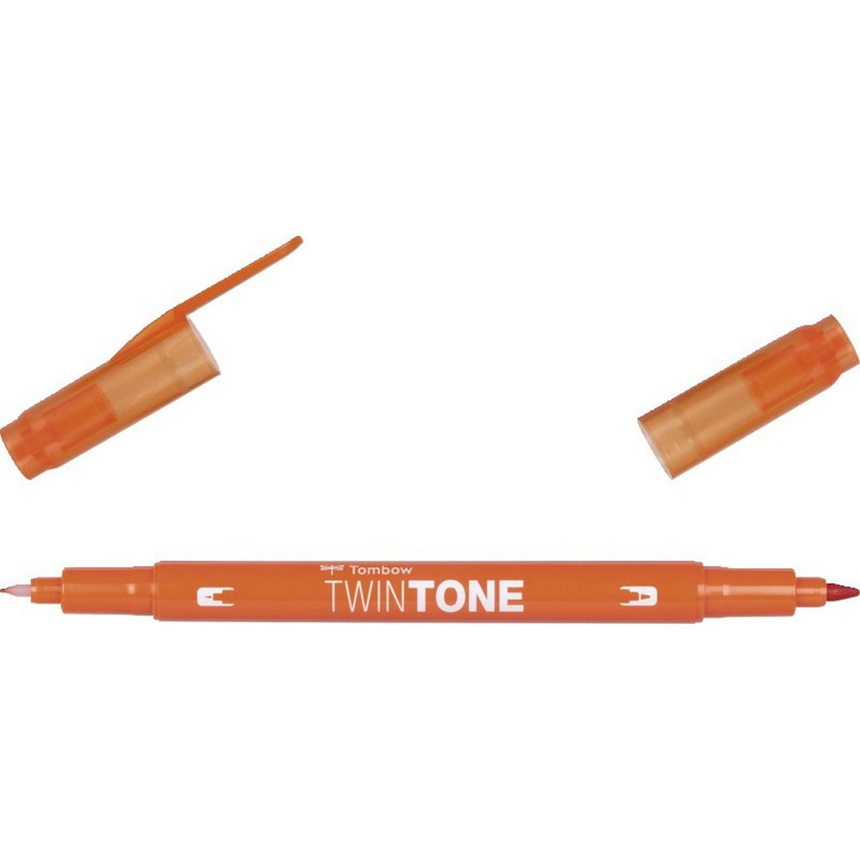 Tombow • stylo pinceau double pointe twintone orange
