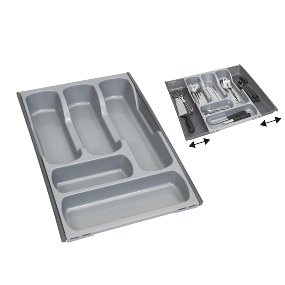 Range-couverts Curver réglable anthracite