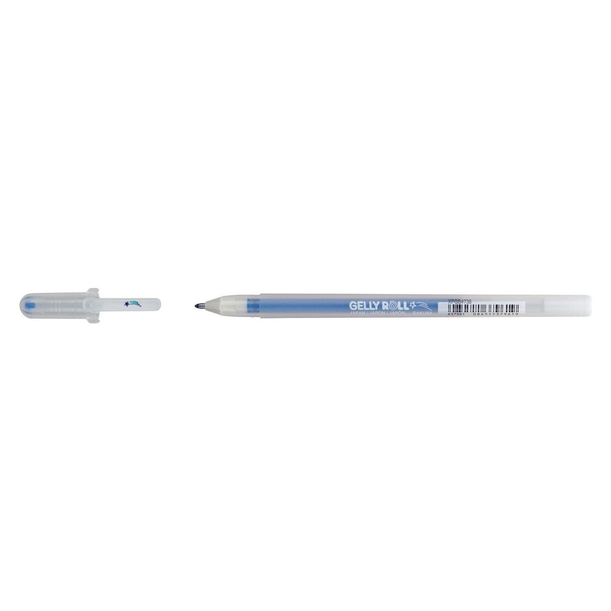 Sakura • stylo gel gelly roll stardust paillettes 738 bleu foncé