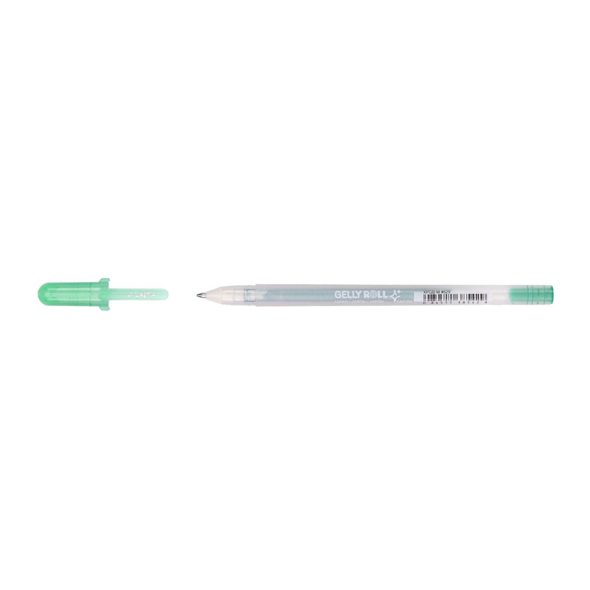 Sakura • gelly roll argent ombre vert
