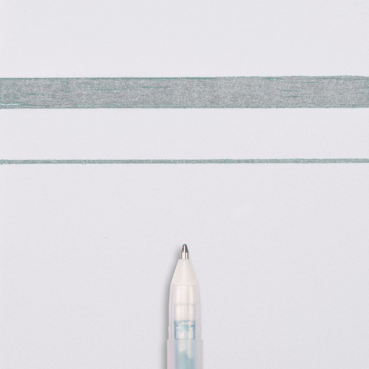 Sakura • gelly roll argent ombre vert