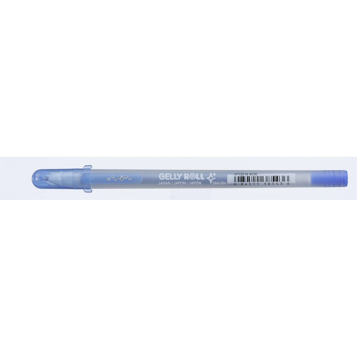 Sakura • gelly roll argent ombre bleu