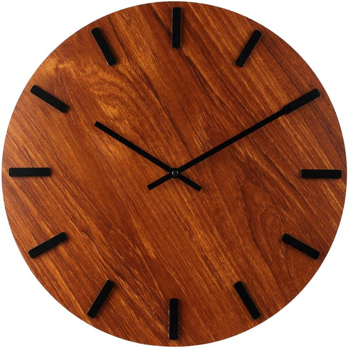 Horloge murale de style maison mdf couleur bois ø40cm