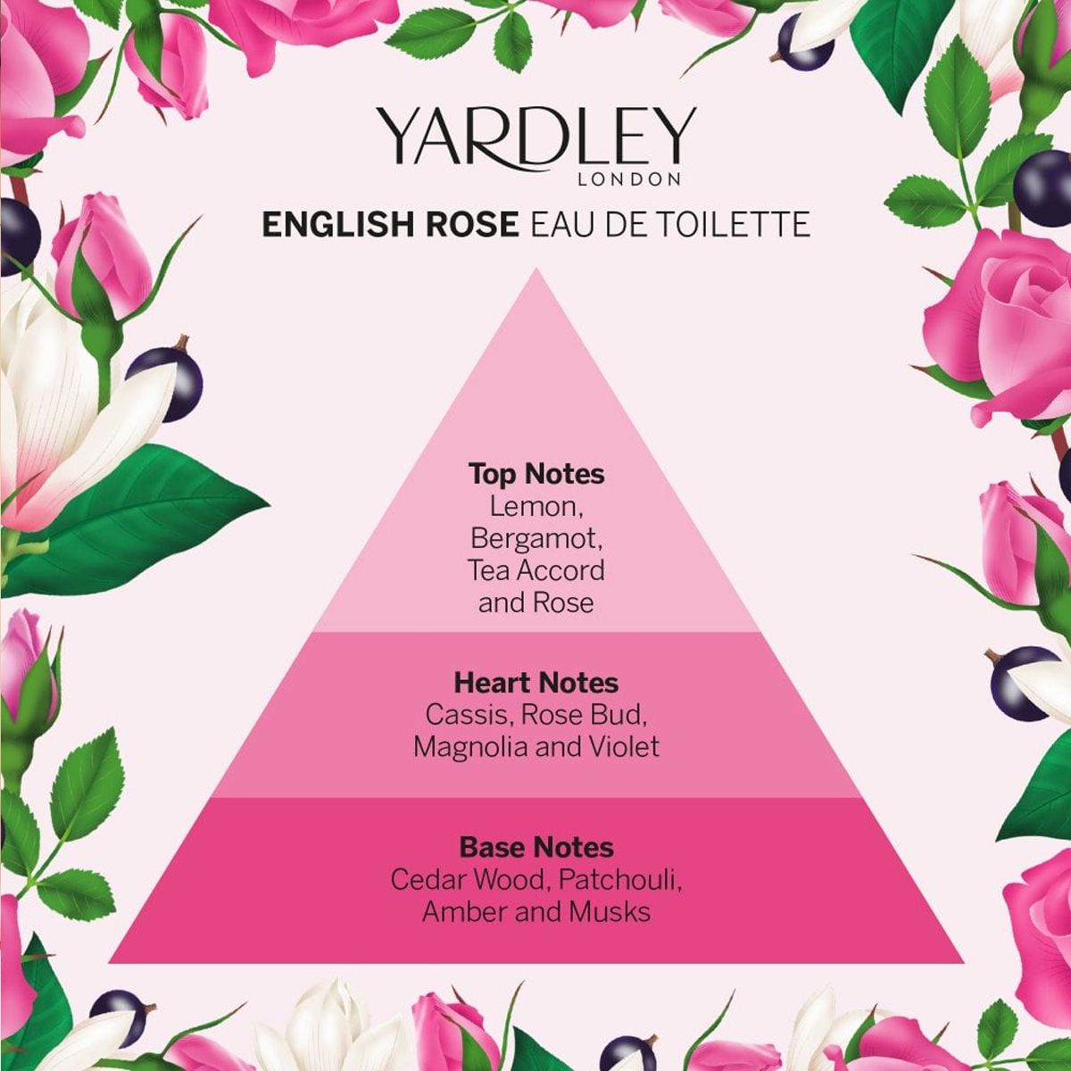 Yardley London eau de toilette rose anglaise 50ml