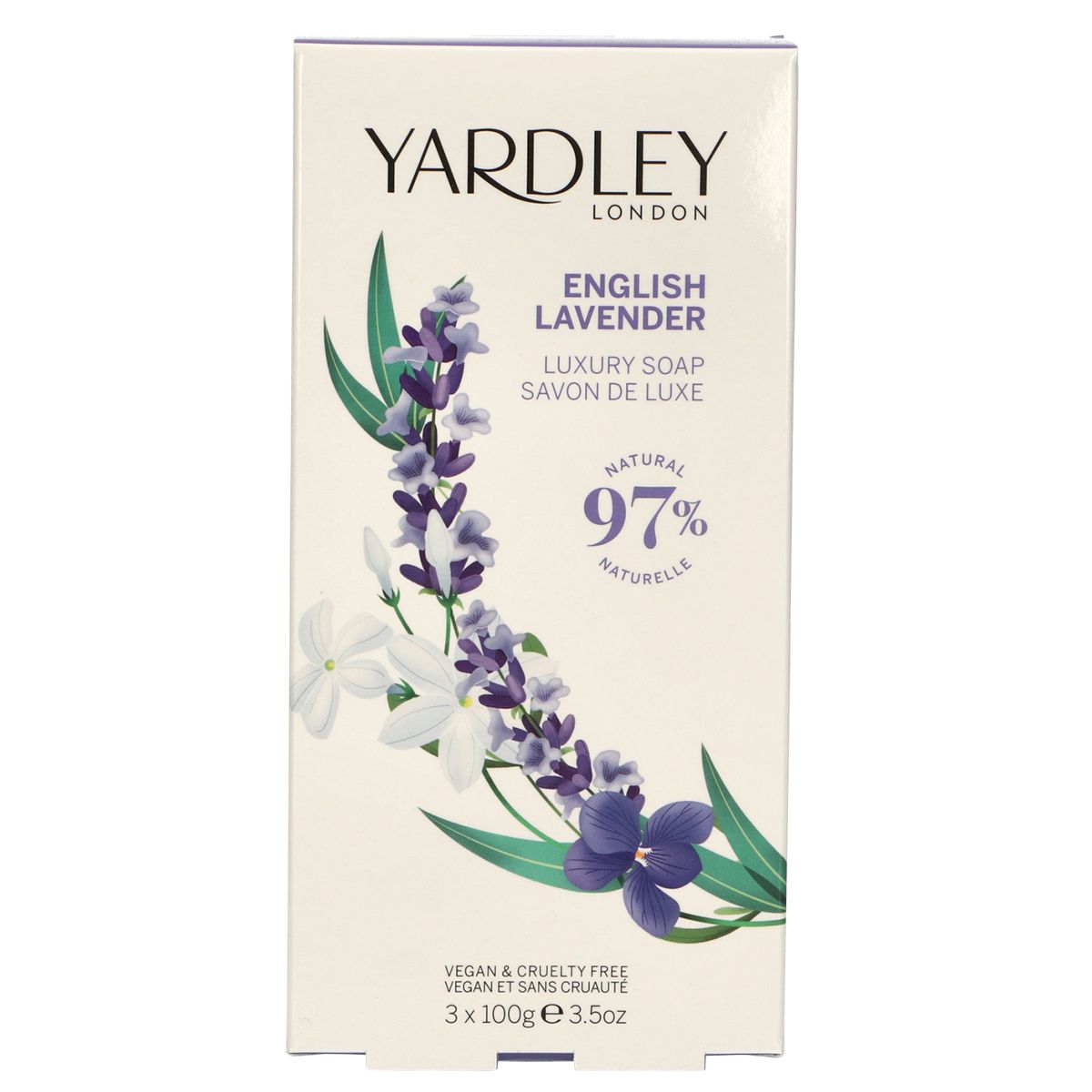 Savon à la lavande anglaise Yardley London 3x100gr.