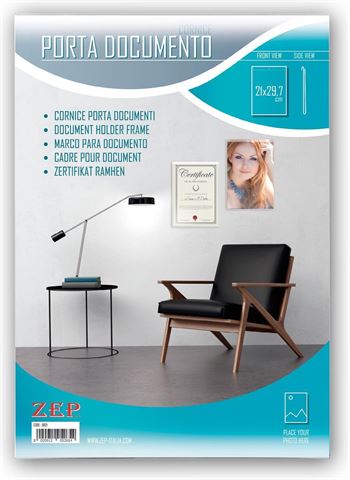 Zep 9823 cadre pour documents 20x30 cm